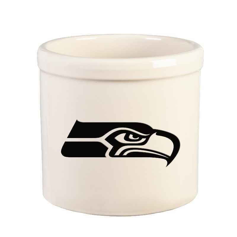 NFL Team Logo Stoneware Crock - Seattle Seahawks